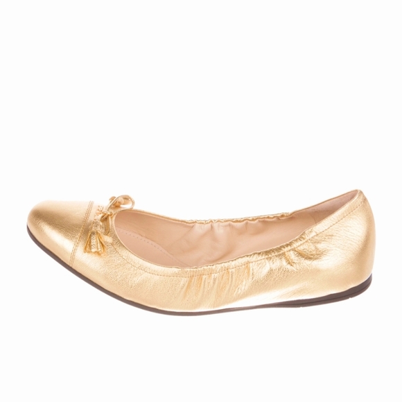 Prada Logo Metallic Flats - Picture 3 of 6